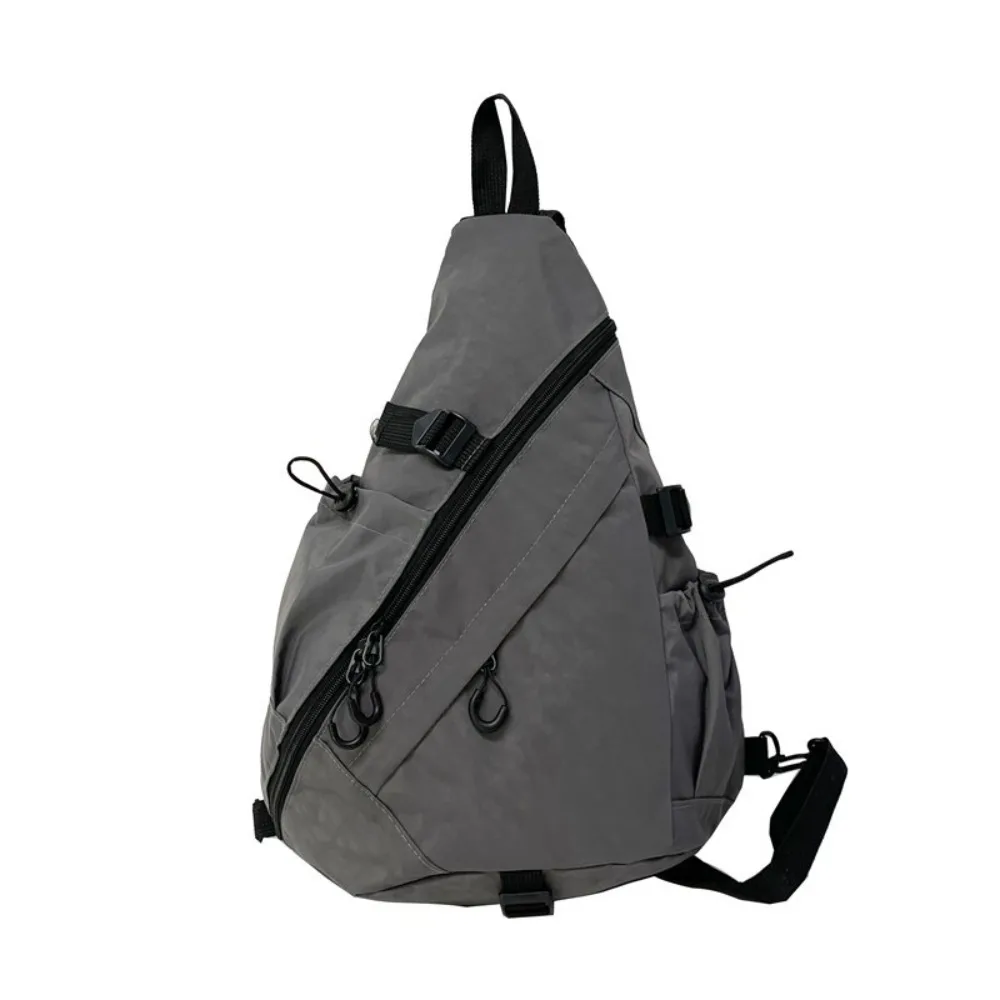 

Solid Color Men's Chest Bag Large Capacity Multifunctional Oxford Cloth Shoulder Bag Multiple Pockets Korean Style