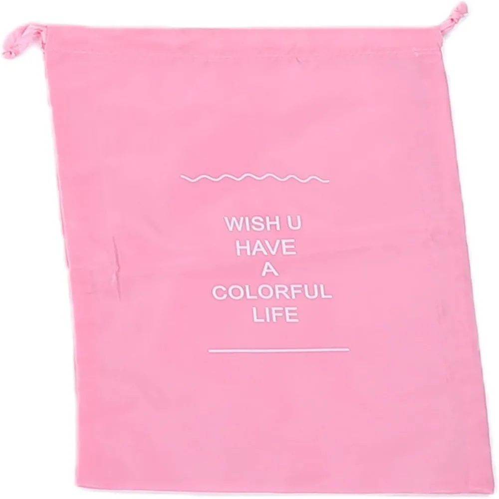 7 Pcs Portable Mesh Breathable Travel Packing Cubes Pink Polyester Luggage Pouchs Practical Packing Bags Suitcases