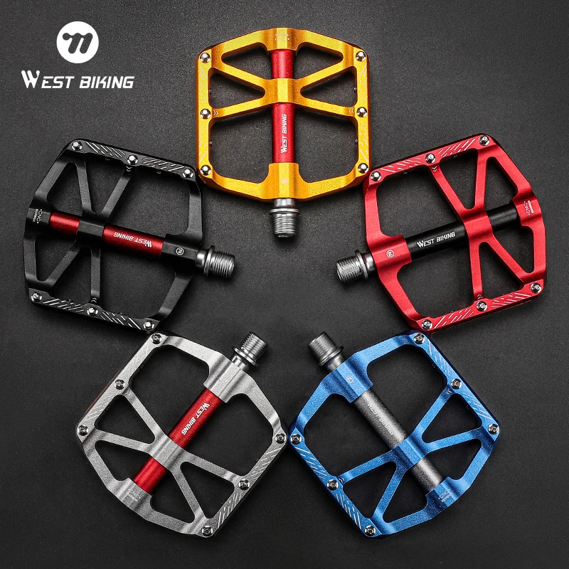 WEST BIKING CNC 3 Bearing Bicycle Pedals Ultralight BMX MTB 