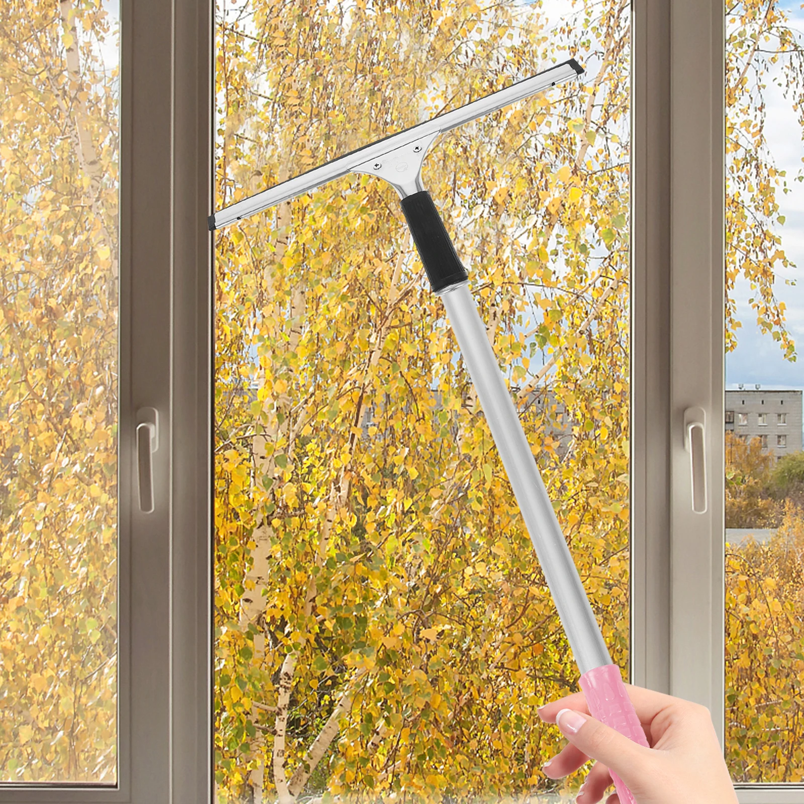 

14 Inch Head Window Cleaning Tool Detachable Fiber Glass Scraper Washer Residential Commercial Squeegee Head Use