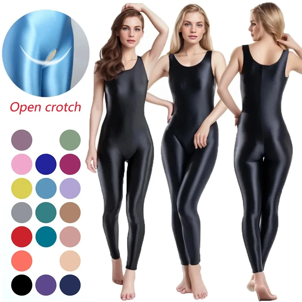 Damen-Overall aus Kunstleder, ärmellos, Body Shaper, Taillentrainer, Korsett, enge Leggings, Tank-Top, Shapewear für den Schlankheitseffekt
