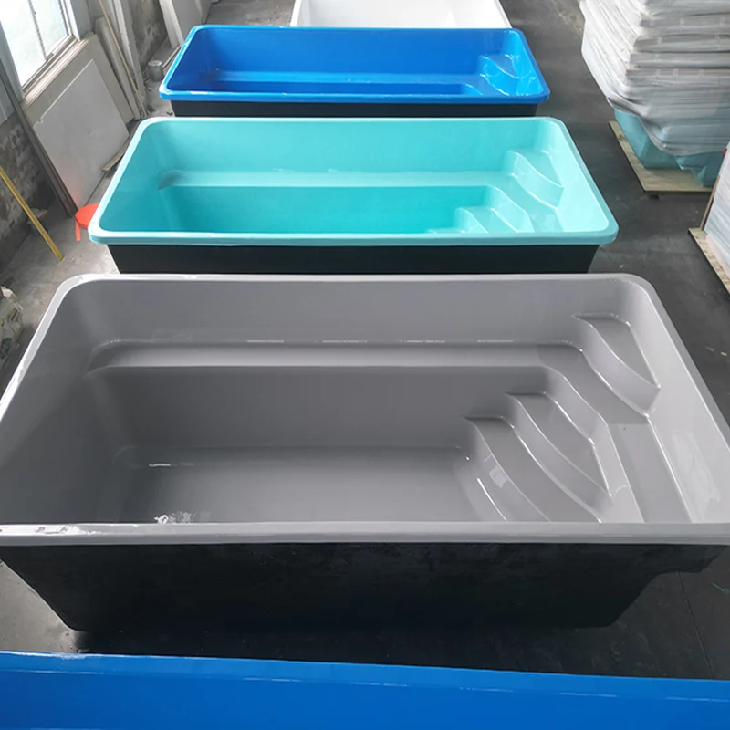 Factory Direct Home Modern Luxury Fiberglass FRP Outdoor Adult Soaking Pool Buried Swimming Pool Equipment Set