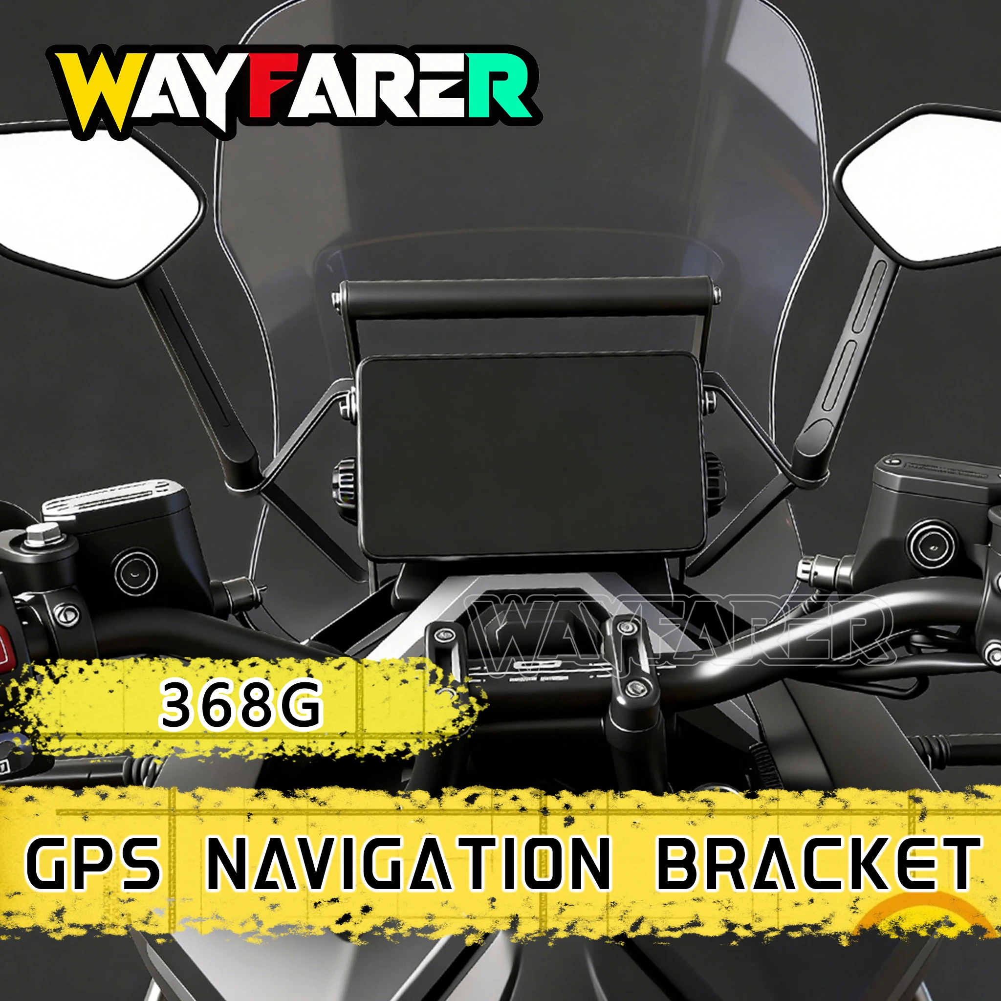 2026-新-368-グラム-368-グラム部品オートバイ携帯電話-gps-マウントナビゲーションブラケットバックミラーアクセサリー