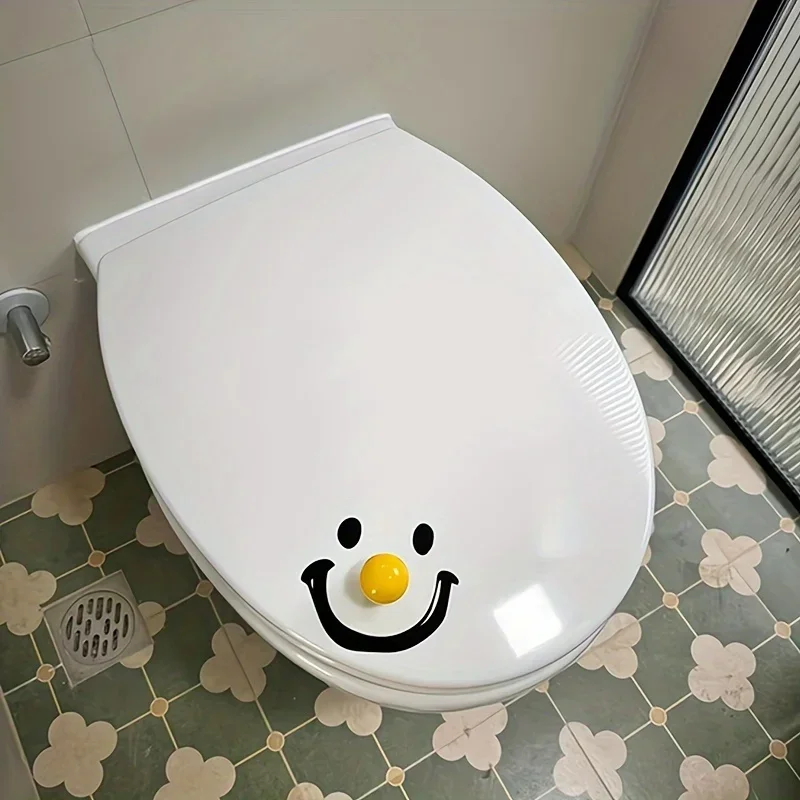 New Toilet Lid Lifter Smiley Clown Toilet Lid Open Creative Household Toilet Handle Anti-dirty