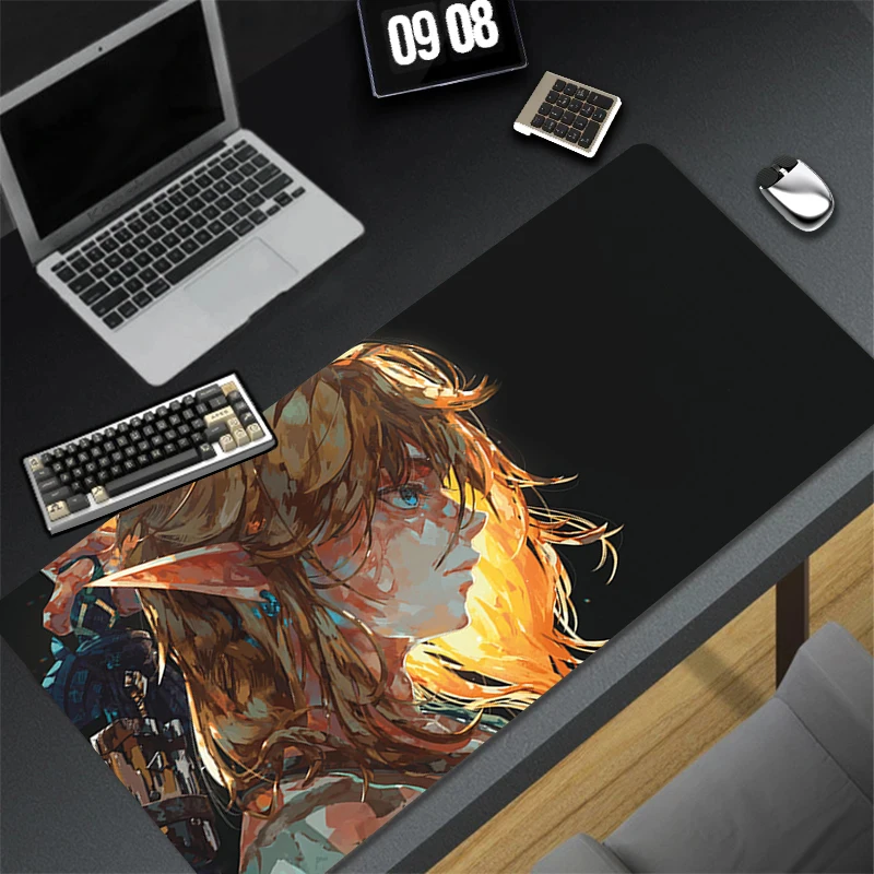 Computer Gaming Accessories Fun HD Mousepad Office PC Mouse Pad L-legend of Z-zelda Keyboard Pad Desk Decoracion Anime Desk Mat