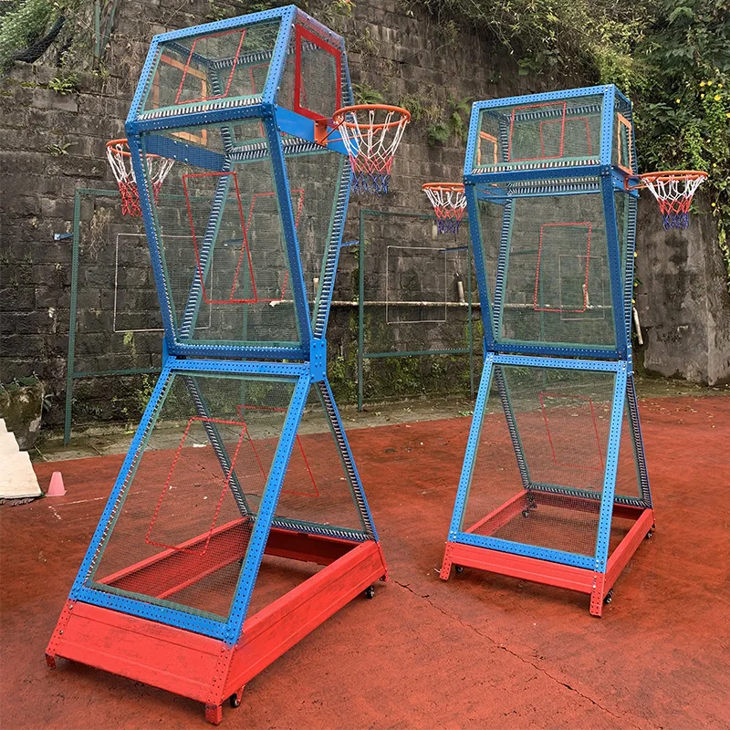 Basquete Rebound Net, Movable Training Frame, parede servindo, jogador único