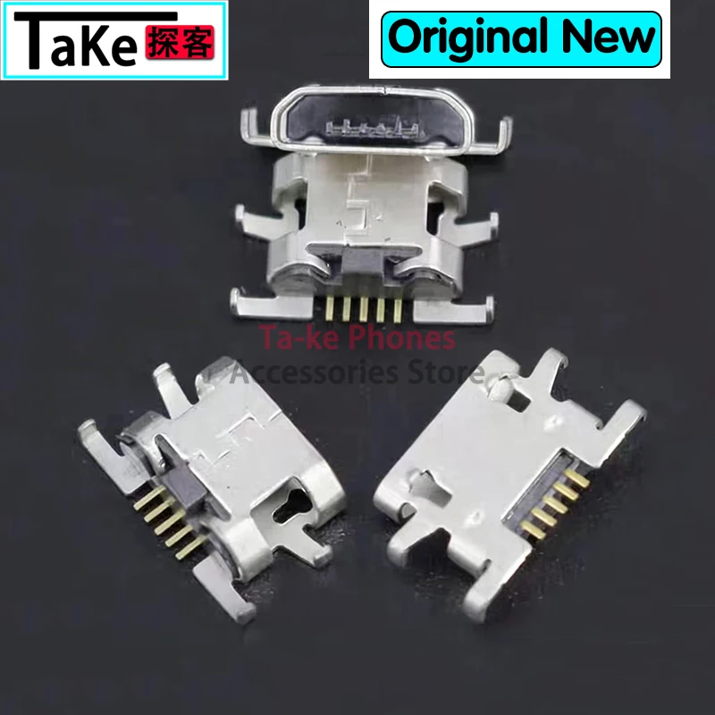 100-500Pcs Micro USB Jack Connector Heavy plate Female 5pin Charging Socket For Sony Xperia M V880 C2004 C2005 C1904 C1905 Y515