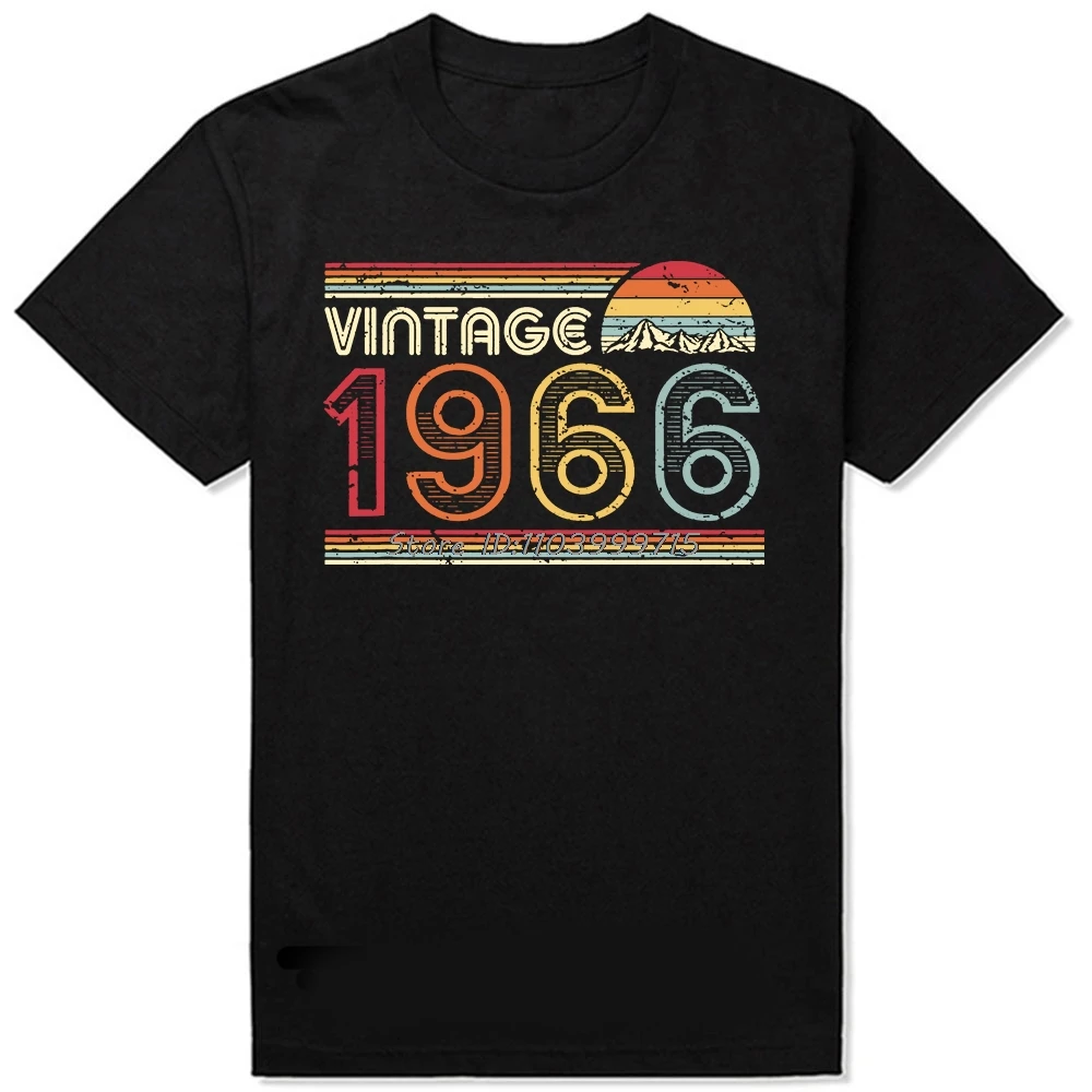 Retro 60s Clothes Vintage Made In 1966 All Original Parts T Shirt Men Husband Dad Birthday Gifts T Shirt Born In 1966 T-shirt