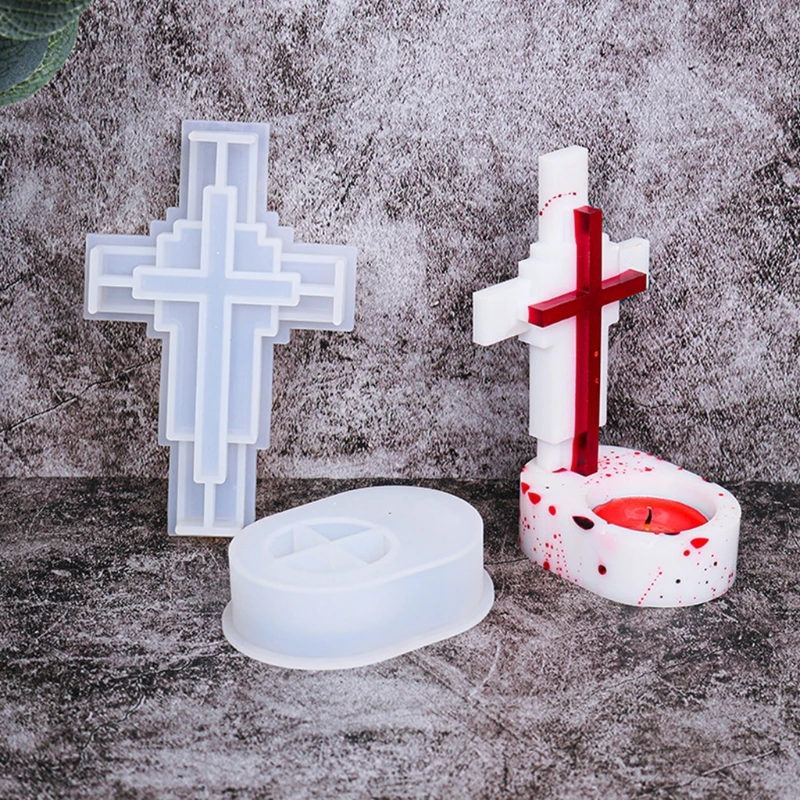 Gardening Tools Unique - 2 Pcs/1Pc Unique Cross Silicone Candle