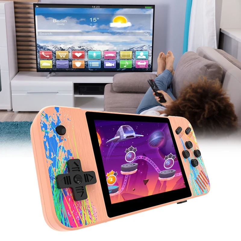 Gaming 3.5 Inch Handheld Portable Game Console Pre Installed Games Support TV Out Video Game Machine