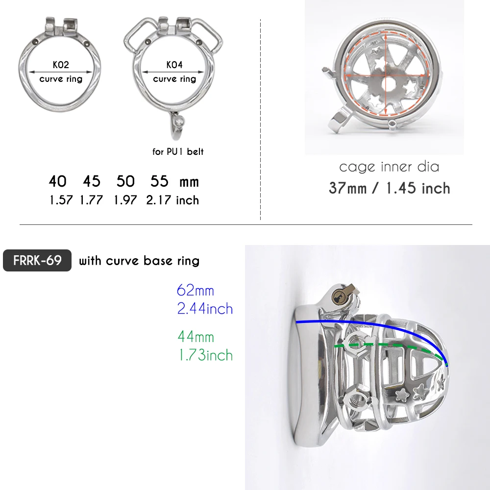 FRRK Metal Chastity Cage Lock Sissi with Steel Spikes for Erect Denial Control Gay Sex Shop BDSM Toys Brutal Penis Rings ์ ์กฐ๋