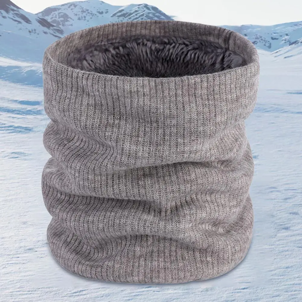 Gaiter de veludo espesso para homens e mulheres, cachecol à prova de vento, isolamento térmico, envoltório sólido, outono, inverno