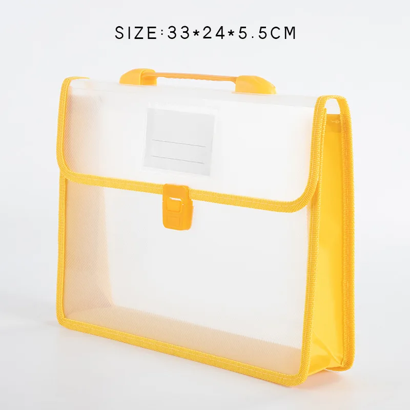 A4 Portable Document Bag Large Capacity Office Multi-function Folder Student Exam Paper Book Storage Organizer File Holder