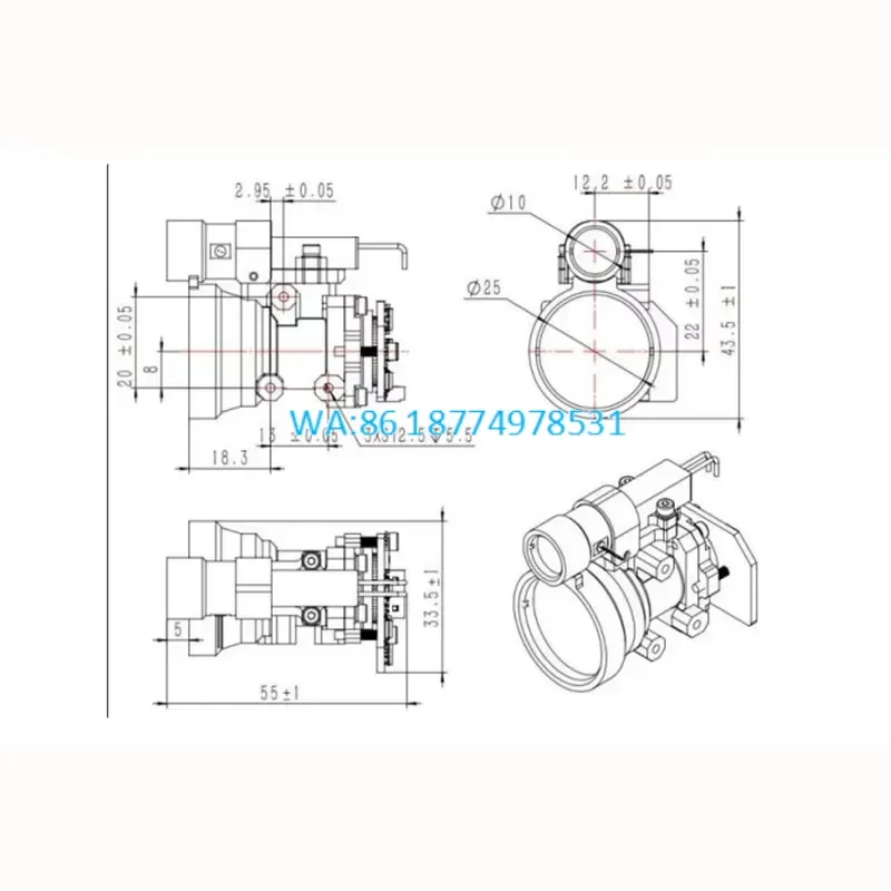 Wmwmnu for ETRC-40X Rangefinder 1535nm 4000m Long Range Aluminum Waterproof Distance Meter Outdoor Motion Sensor Range