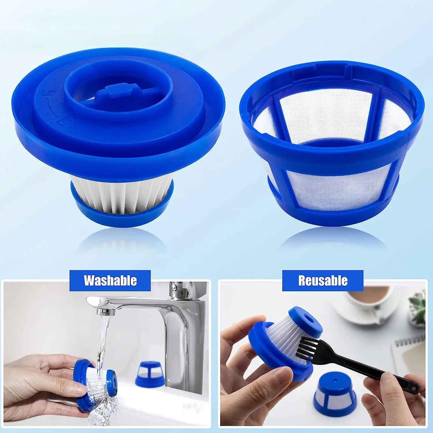 交換用 Hepa フィルターキット Anker Eufy HomeVac H11 純粋なコードレスハンドヘルド掃除機部品用