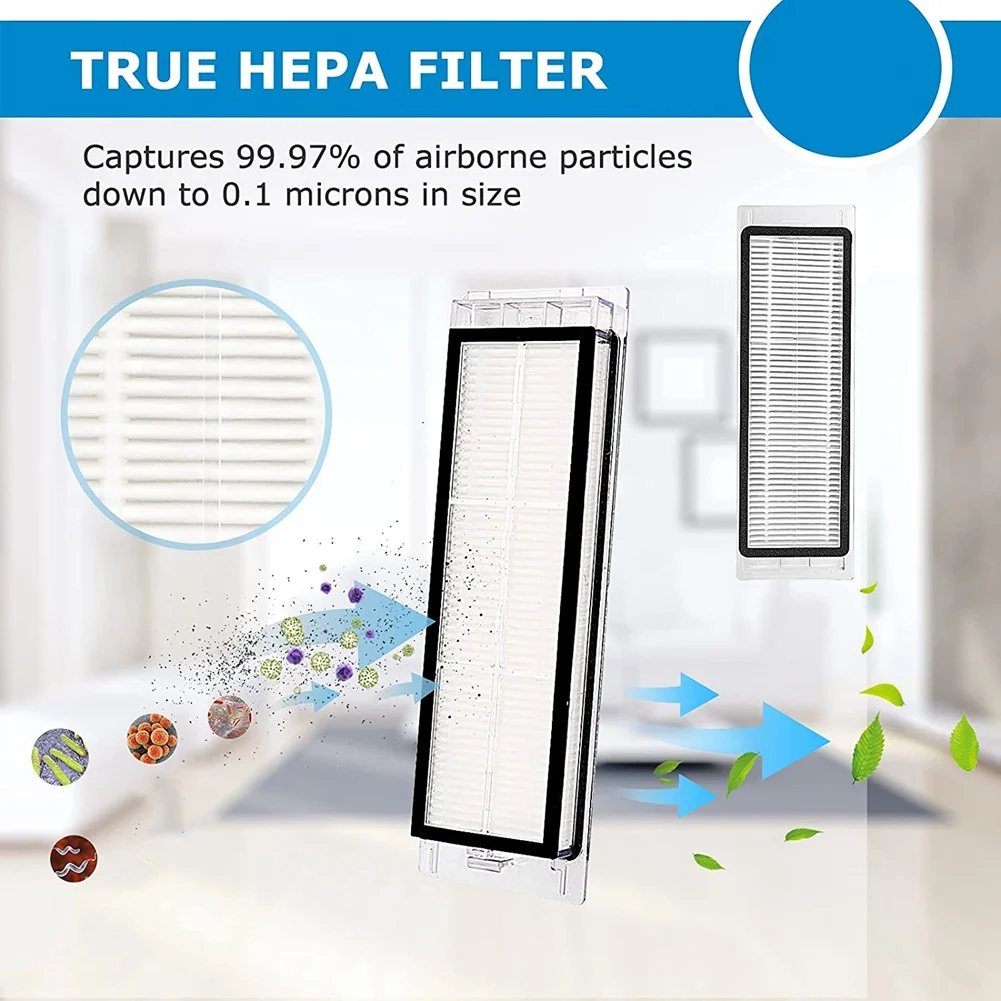 Hepa Filter Main Side Brush for Roborock S50 S51 SDJQR01RR SDJQR02RR Vacuum Cleaner Replacement Parts Accessories