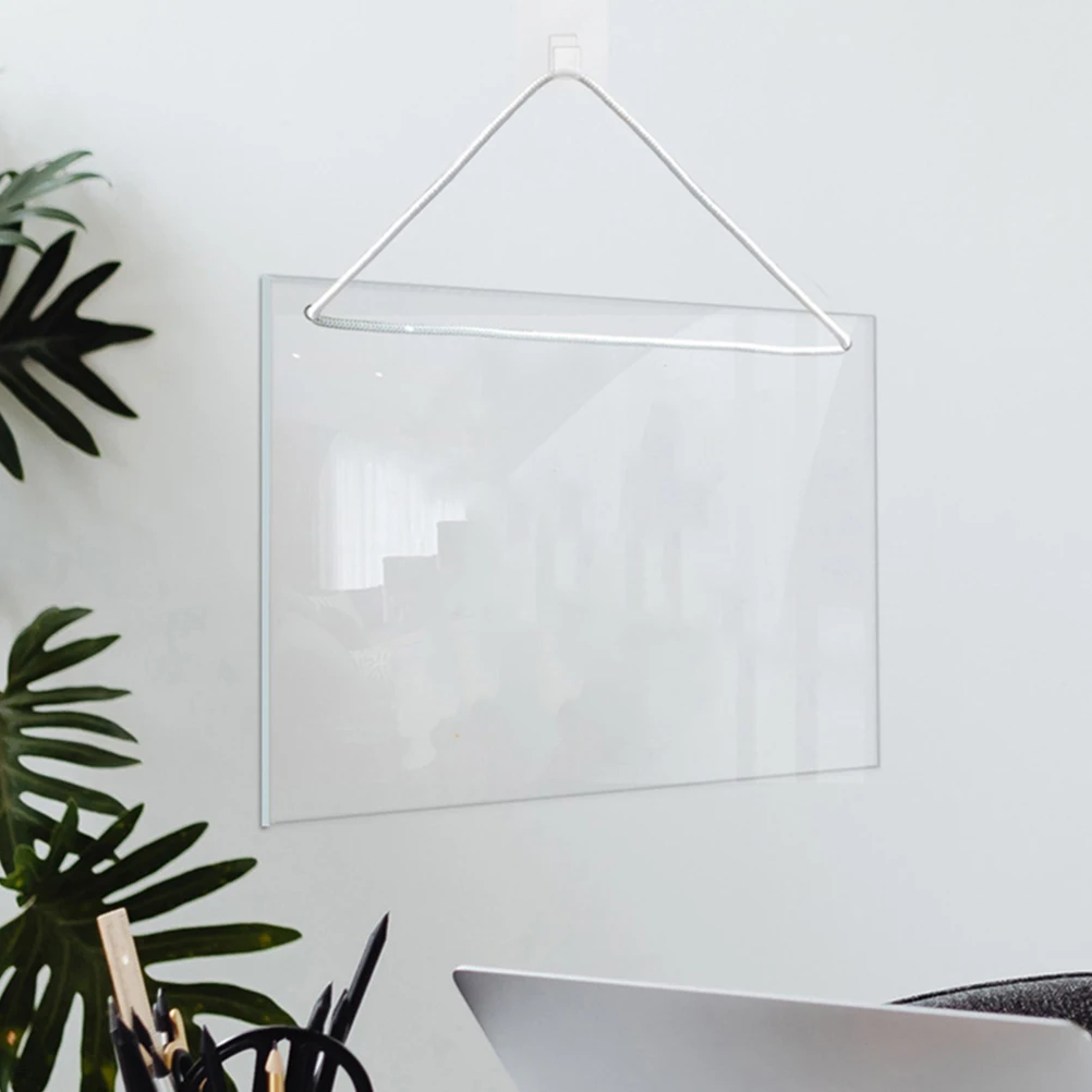 

2 Pcs Dry Erase Board Clear Hanging Memo Boards Whiteboard Acrylic Message Writing