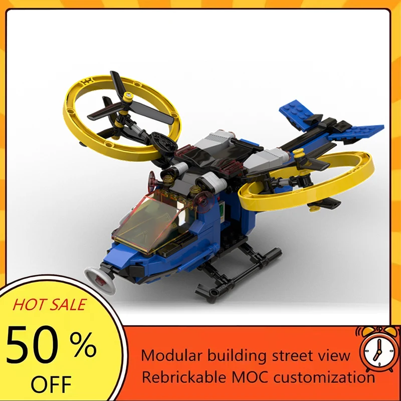 

331PCS Popular Space War Movie Model MOC Building Bricks Helicopter Modular Technology Gifts Holiday Assemble Children Toy Suit