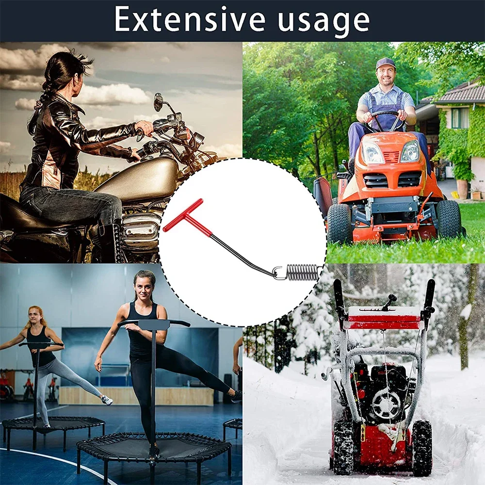 Gancho de pressão para escapamento de motocicleta, universal, alça em t, extrator de mola, gancho de montagem, ferramentas de desmontagem e reparo