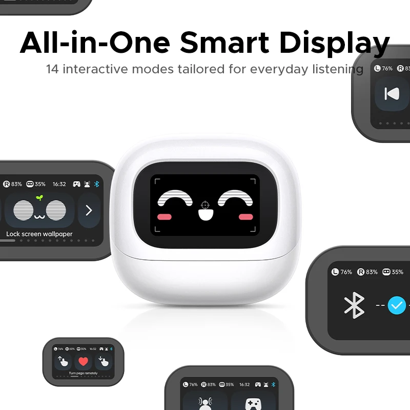 UGREEN Wireless ANC Lightbuds with Smart LCD Screen