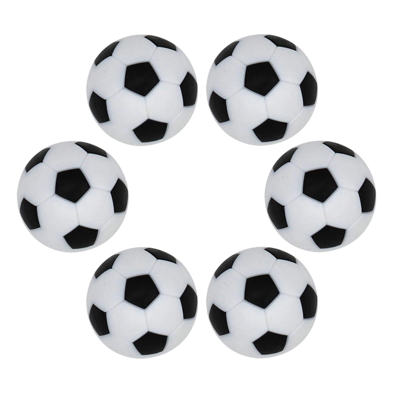 Pelotas de futbolín de superficie lisa, Mini balones de fútbol de repuesto para tienda, pelotas de mesa de futbolín, 6 uds.