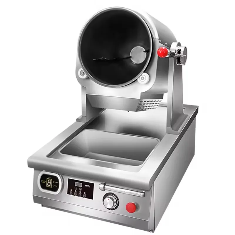 Automatic  Top Cooking Machine for Commercial Kitchen Induction Heating Robot for Stir-Frying Fried Rice Noodles Coffee