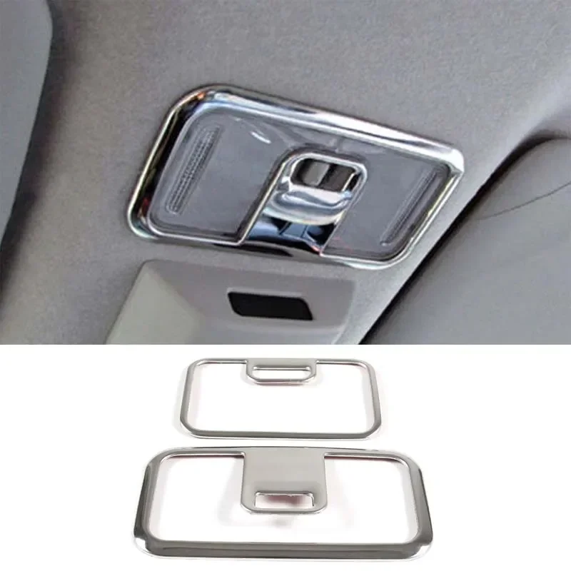 

For Daihatsu Tanto LA650 2022-23 Stainless steel Silver Car Roof Reading Light Frame Cover Trim Sticker Interior Car Accessories