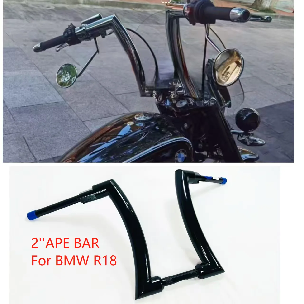 Motorcycle 2 inch APE Hanger Bar For BMW R18 R 18  Classic Roctane Transcontinental R18 B Handlebars Handlebar Accessories
