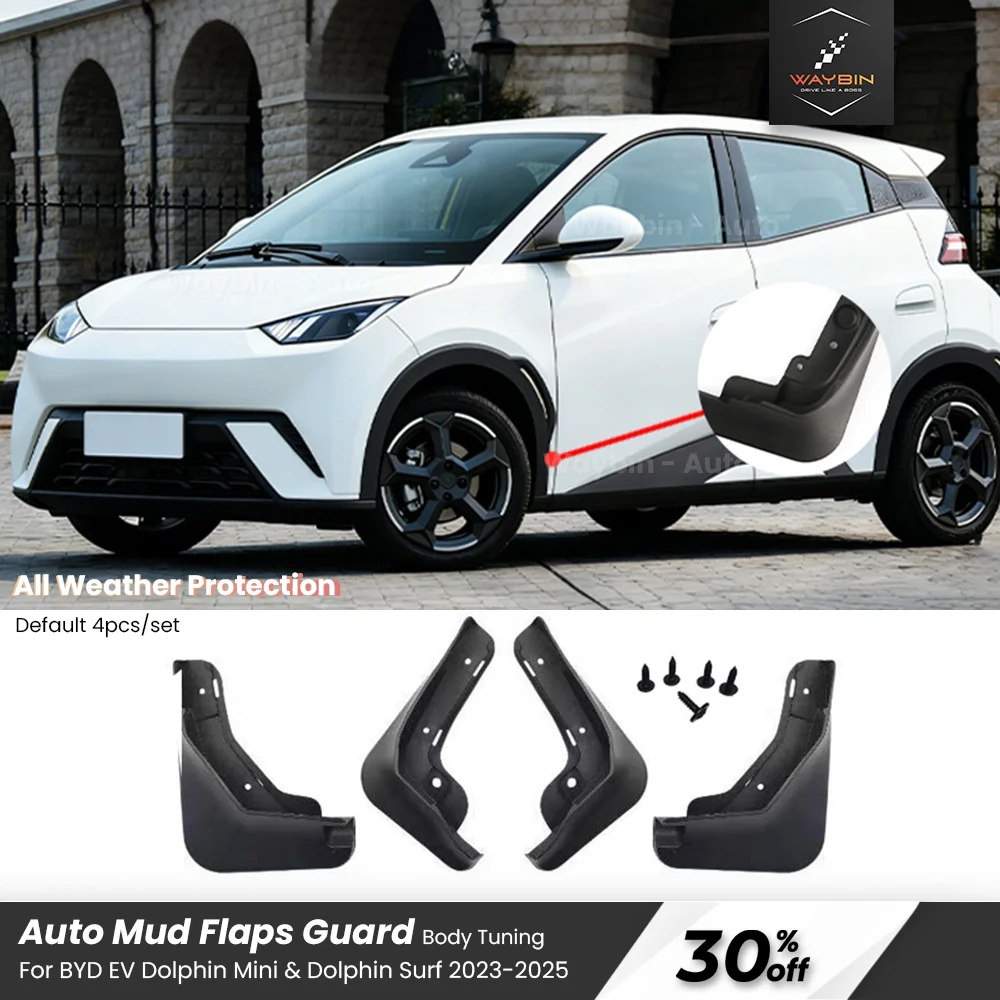 

For BYD Dolphin mini & Dolphin Surf Mud Flaps Mudguards Fender Anti-Snow Anti-Sand Splash Front Rear Fender Guard Auto Protector