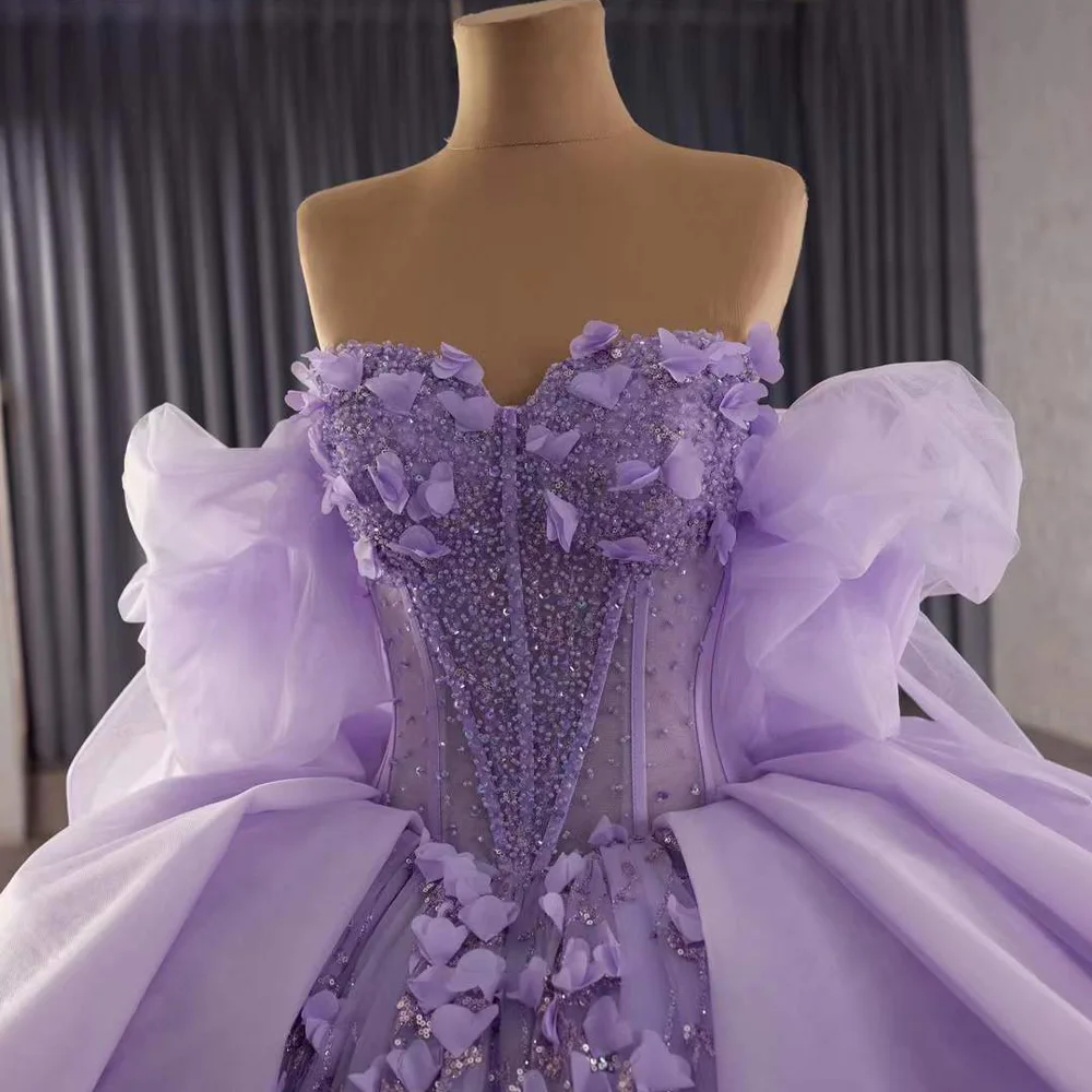 Vestidos De 15 Años Quinceañeras sin mangas apliques De novia con cordones en la espalda vestido largo rosa o morado para ocasiones especiales