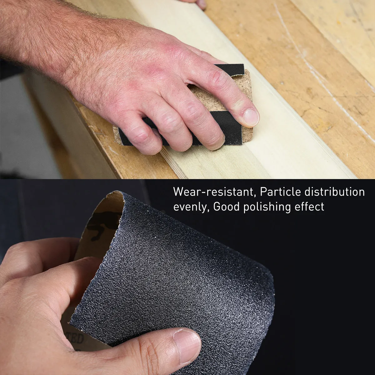 54Pcs Sandpaper Kit Wet Dry Sand Paper Assortment for Automotive Wood Metal Polishing Sanding 60 80 100 120 150 180 220 240 320