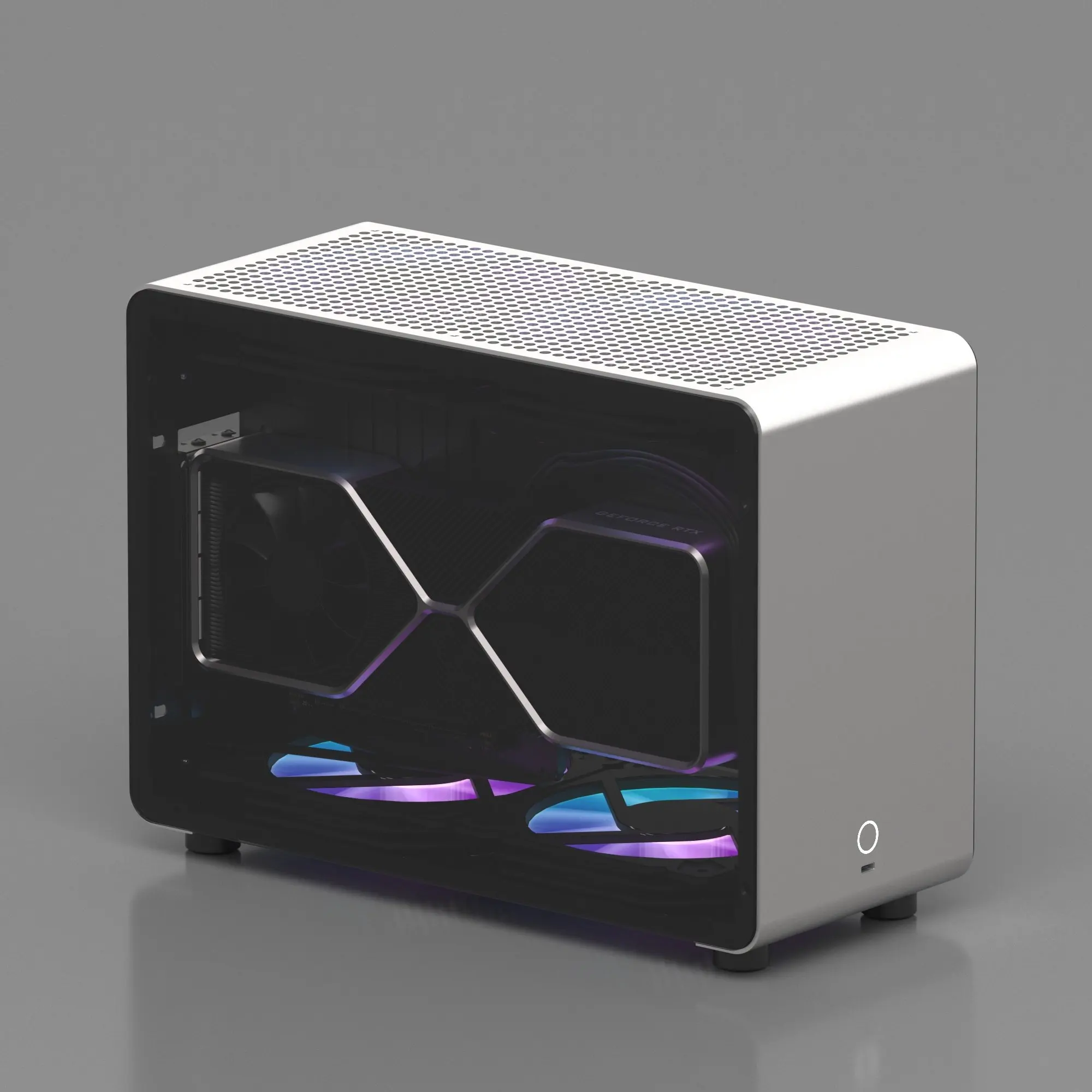 G1  aluminum alloy chassis, for A4 sfx240 water-cooled itx transparent chassis