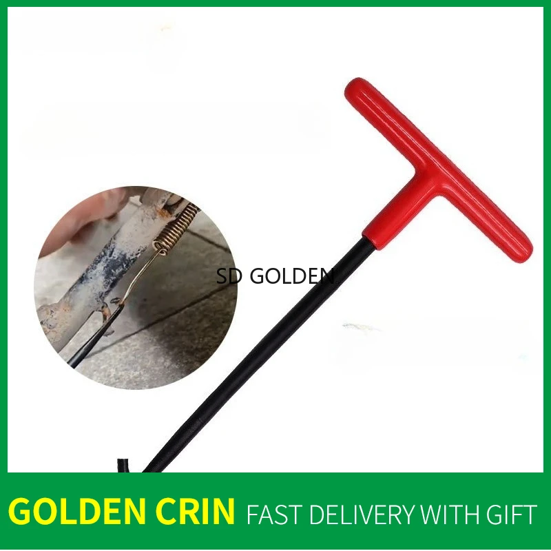 

Т-образный крючок для удаления пружины выхлопной трубы, инструмент для модификации пружинного крючка выхлопной трубы мотоцикла