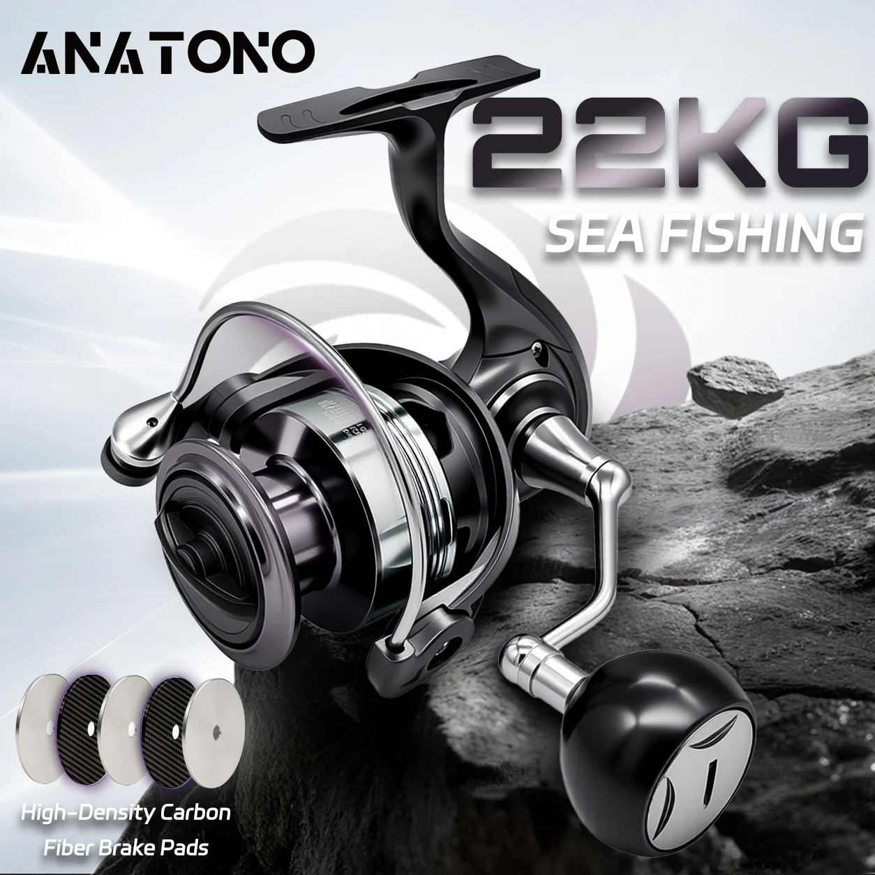 Trolling Reel - Спиннинговая катушка DAINAMO Hurricane с силой