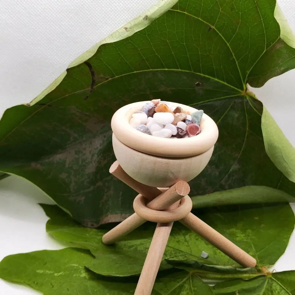 

Volatile Wooden Rack Essential Oil Diffuser DIY Stand Diffuser Sticks Mini Stone Diffuser with Stone Minimalism Ornament
