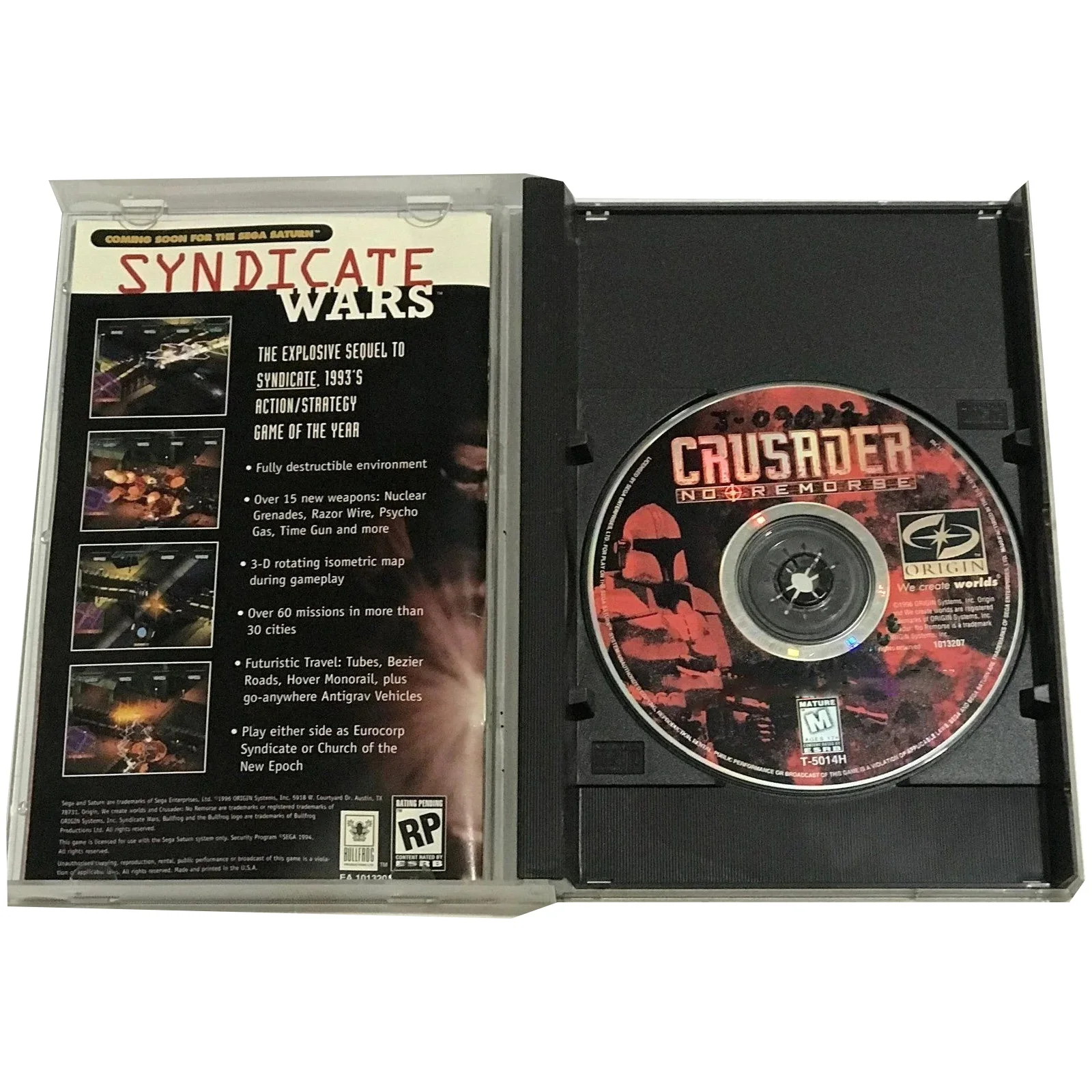 サターンコピー-ディスクゲーム-クルセード・ノー・リムズ-ロック解除済み-ssコンソールゲーム-光学ドライブ-レトロビデオ-直接読み込みゲーム