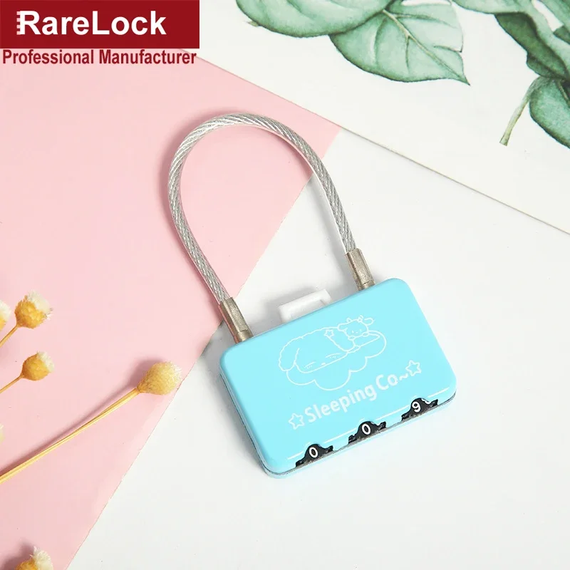 Color Combination Padlock Password Lock for Women Bag Handbag Backpack Jewelr Box Wooden Case DIY Rarelock ZS76 G