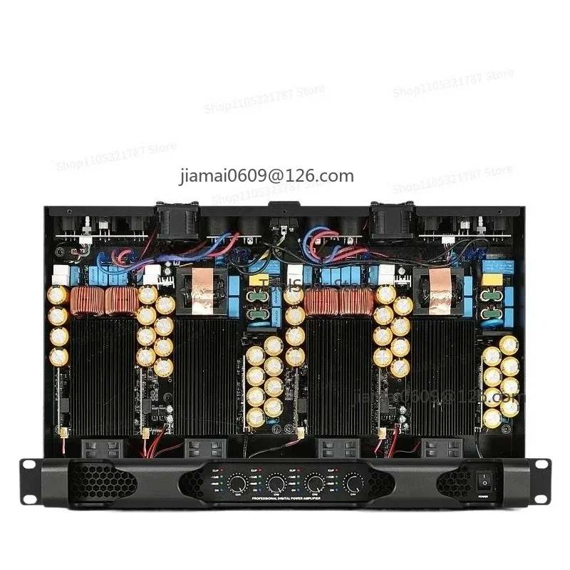 2 Channel Pure Post Power Amplifier High Power Digital Amp For Home Audio Stage Professional Use