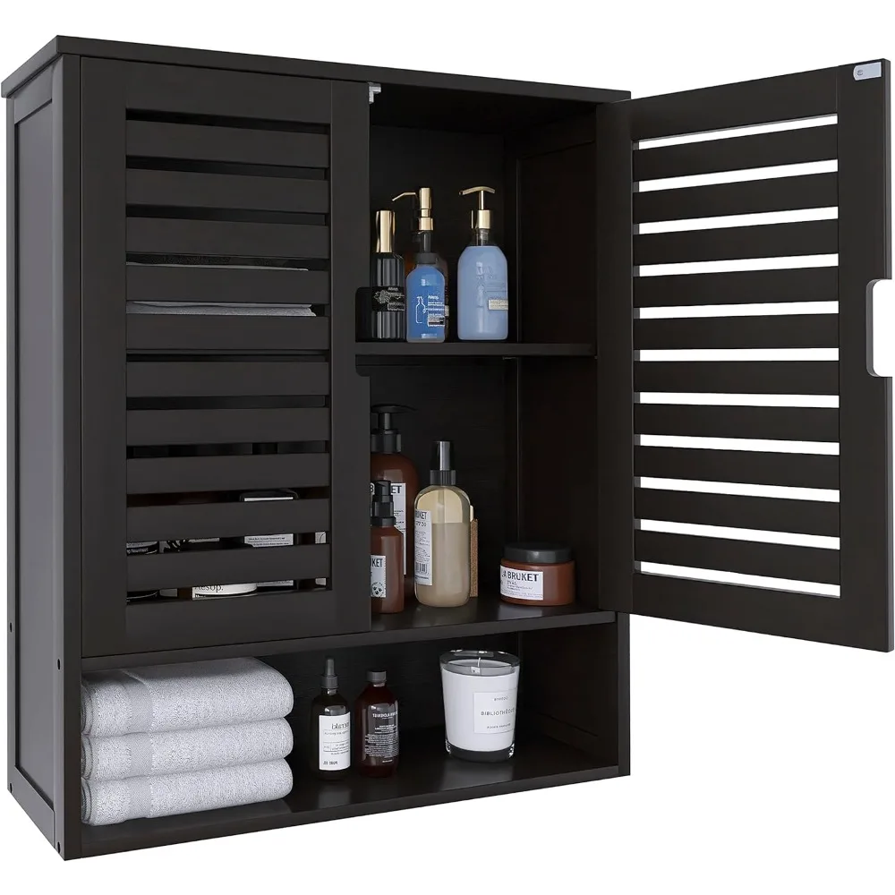 

Bathroom Cabinet Wall Mounted Kitchen Cabinets Bamboo Over-The-Toilet Storage Organizer Equipment for Washing Machine Wardrobes