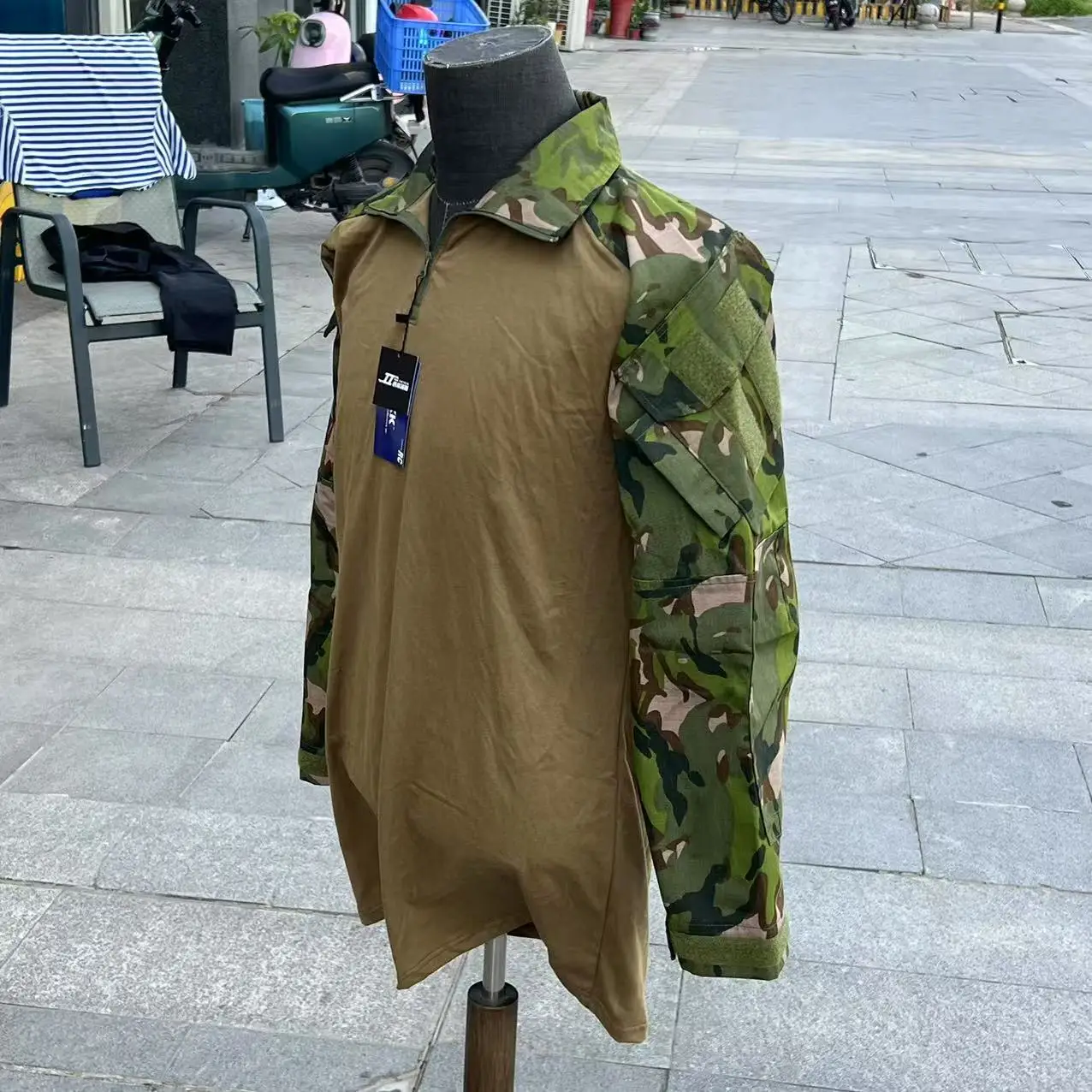 Big Five Leaf Camouflage Pants Frog Leather Set Tactical Pants Self Defense Counterattack Style Combat Set