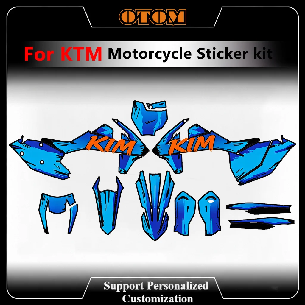 

Комплект голографических хромированных наклеек для мотокросса KTM SX SXF XCF EXC EXCF XCW 2016-2018