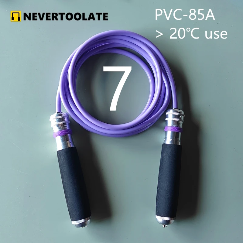 7MM 8mm pvc pu rope normal and all weather use with bearing al metal 15cm handle thick heavy fitness hiit skip rope jump rope