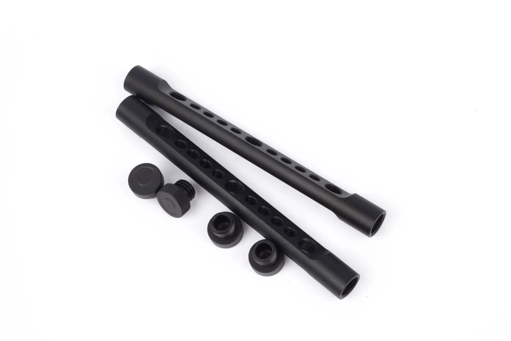 Alu-varilla de queso de Metal de 6 "de largo, palo de riel fr, sistema de soporte de varilla de riel de 15mm, cámara de película LWS, jaula de armadura, trípode de fotografía DIY