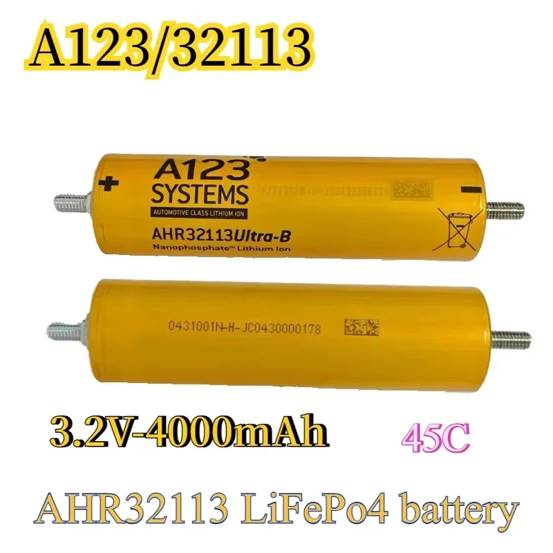 A123 AHR32113 Lifepo4 Battery 3.2V 4000mAh 45C Rechargeable Lithium Iron Phosphate Power Battery