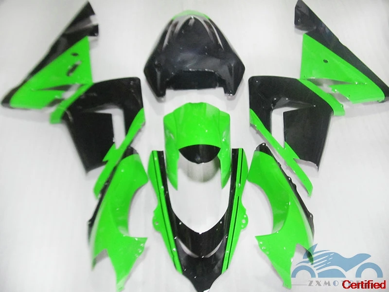 

Motorcycle Fairing Kits For Kawasaki Ninja ZX10R 2004 2005 ABS Plastic Road Fairings Kit 04 05 ZX-10R Green Black BK56