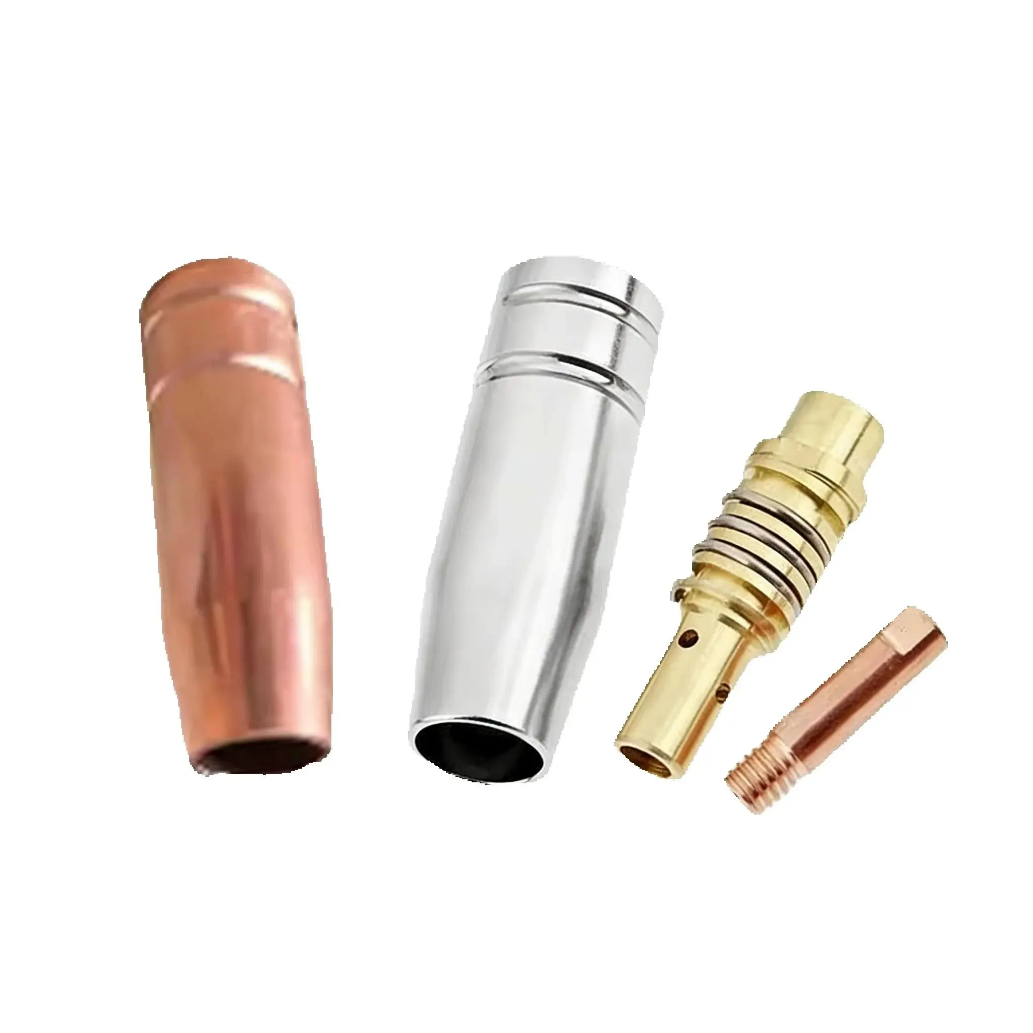 

4 шт. защитных колпачков для токопроводящих сопел 5AK, аксессуары для сварочных пистолетов, двойная защита сопел для сварочного оборудования