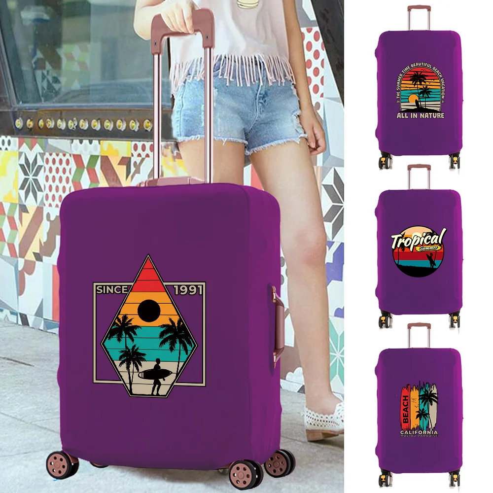 

Thicken Luggage Suitcase Case Protect Cover Elastic Baggage Travel Accessories Dust Covers Letter Print Suitable 18 To 28 Inch