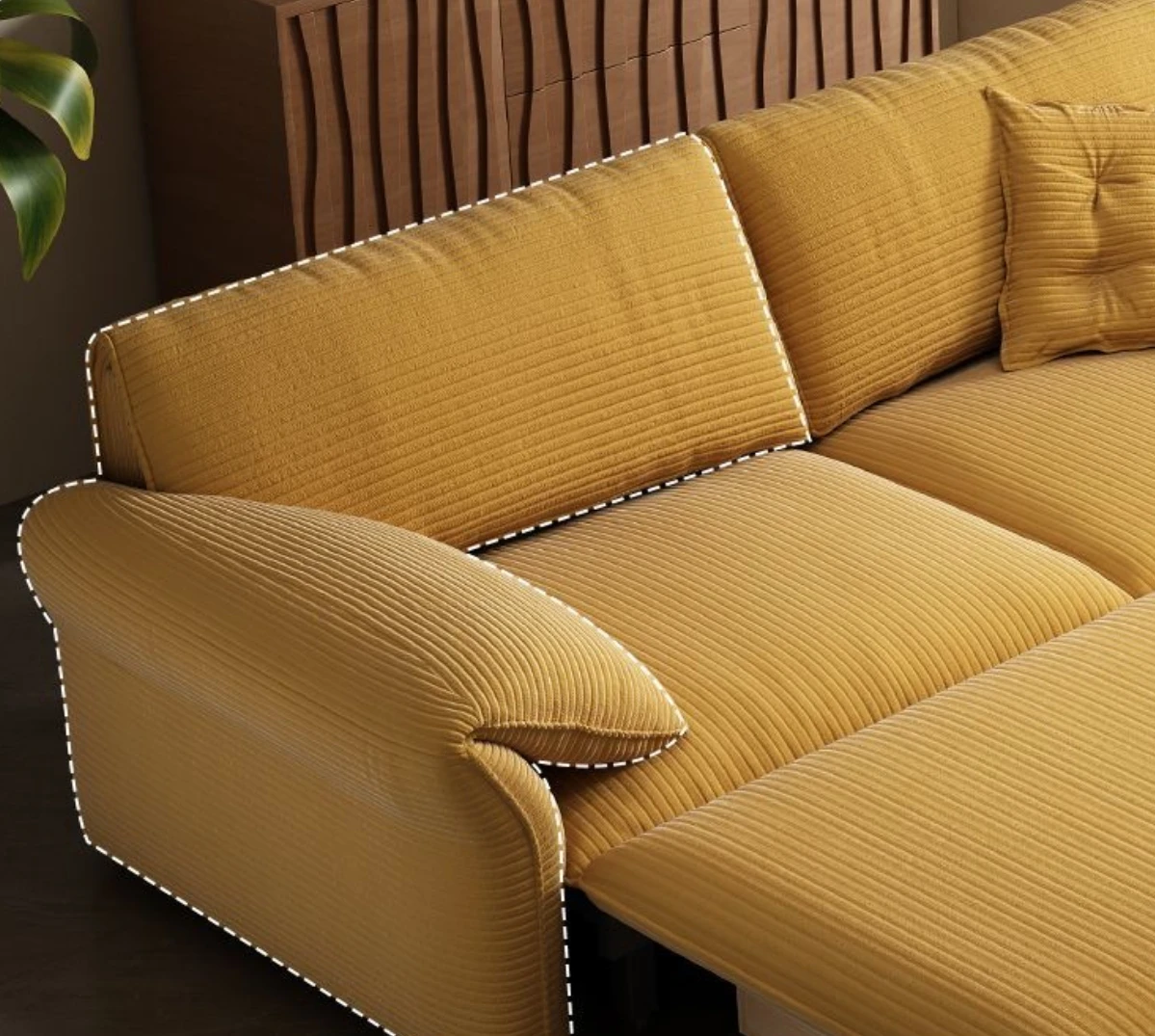 *s forModern Design Transformer Fabric Sofa Cum Bed 3-Seater Convertible Home Furniture for Living Room or Villa* view 5