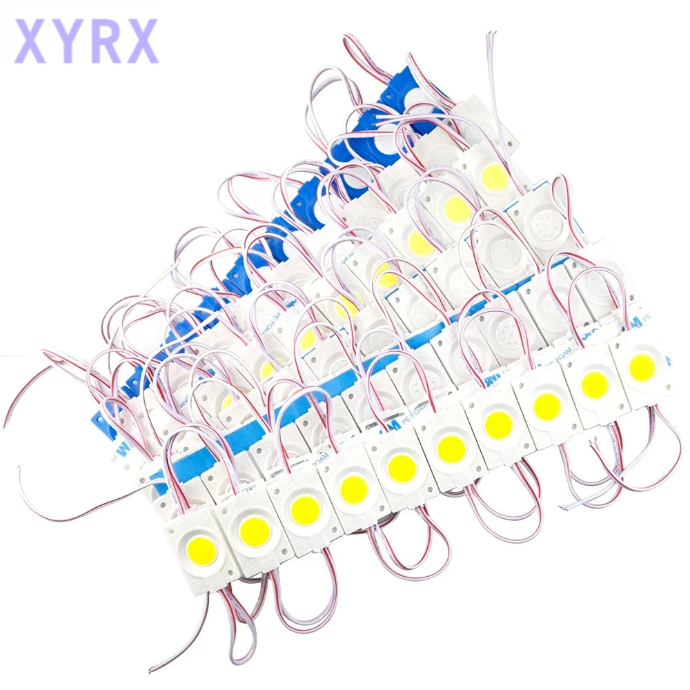 LED Module 12V COB Light Advertisement Design Sign Backlight Shop Banner Waterproof IP65 White Red Green Blue Yellow Pink 10pcs
