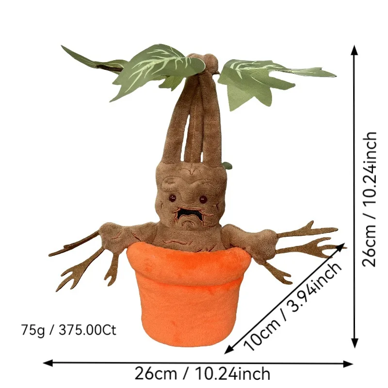 35 centimetri Harries Mandrake Pianta Magica Elfo Potters Peluche Bambola Morbido Cuscino Ornamenti Periferiche di Film Peluche Regali Per Bambini